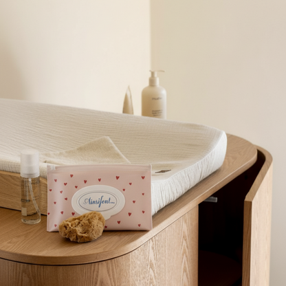 La pochette lingette mini coeurs