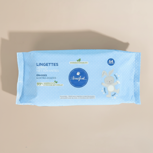 Lingettes bébé dermo-nettoyantes