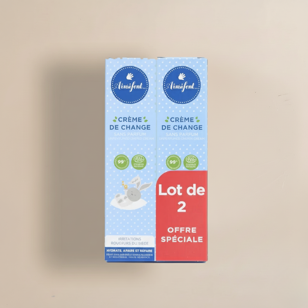 Lot de deux Crèmes de change - COSMOS NATURAL