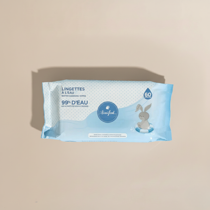 Lingettes à l'eau