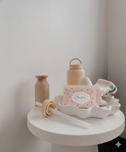 La pochette lingette mini coeurs